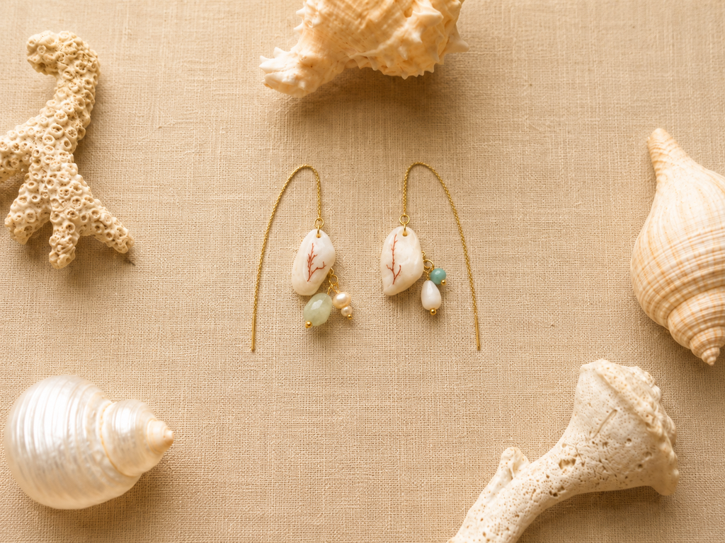 Coral Whisper Earrings