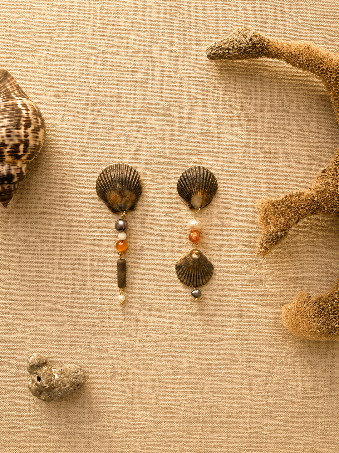 Dark Sand Earrings