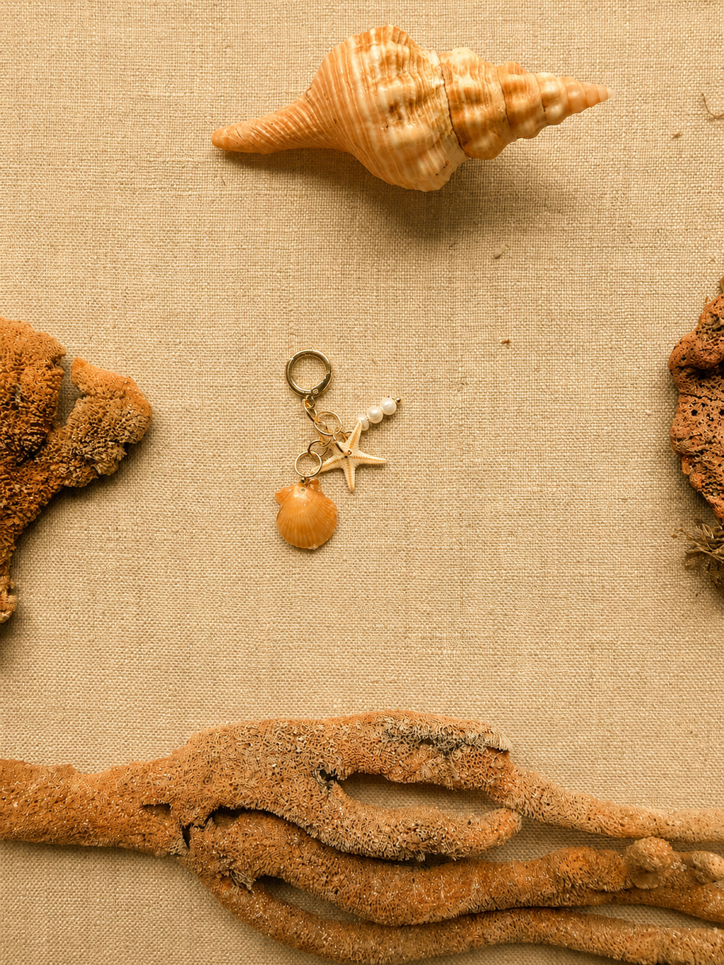 Coral Flame Bikini Charm