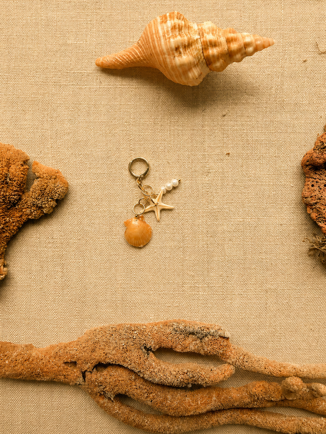 Coral Flame Bikini Charm