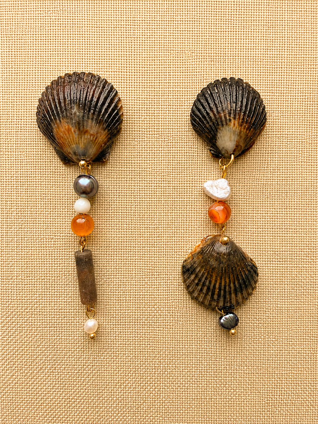 Dark Sand Earrings