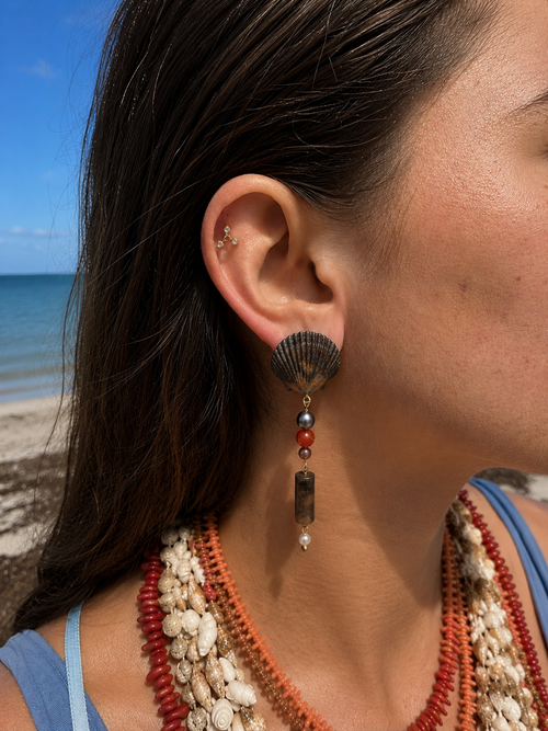 Dark Sand Earrings