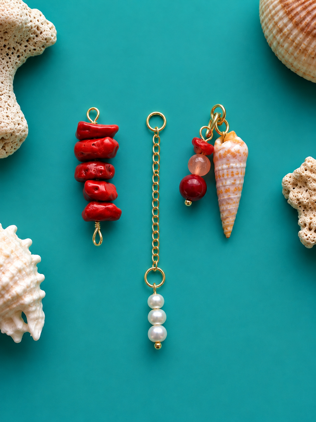 Coral Coast Mini Charm Trio