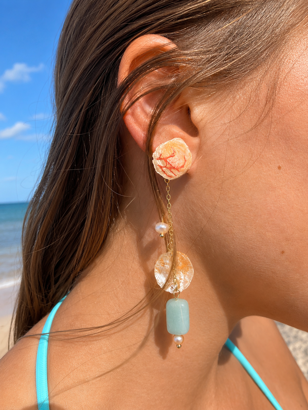 Coral Blush Earrings