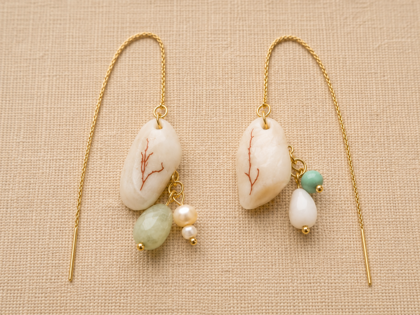 Coral Whisper Earrings