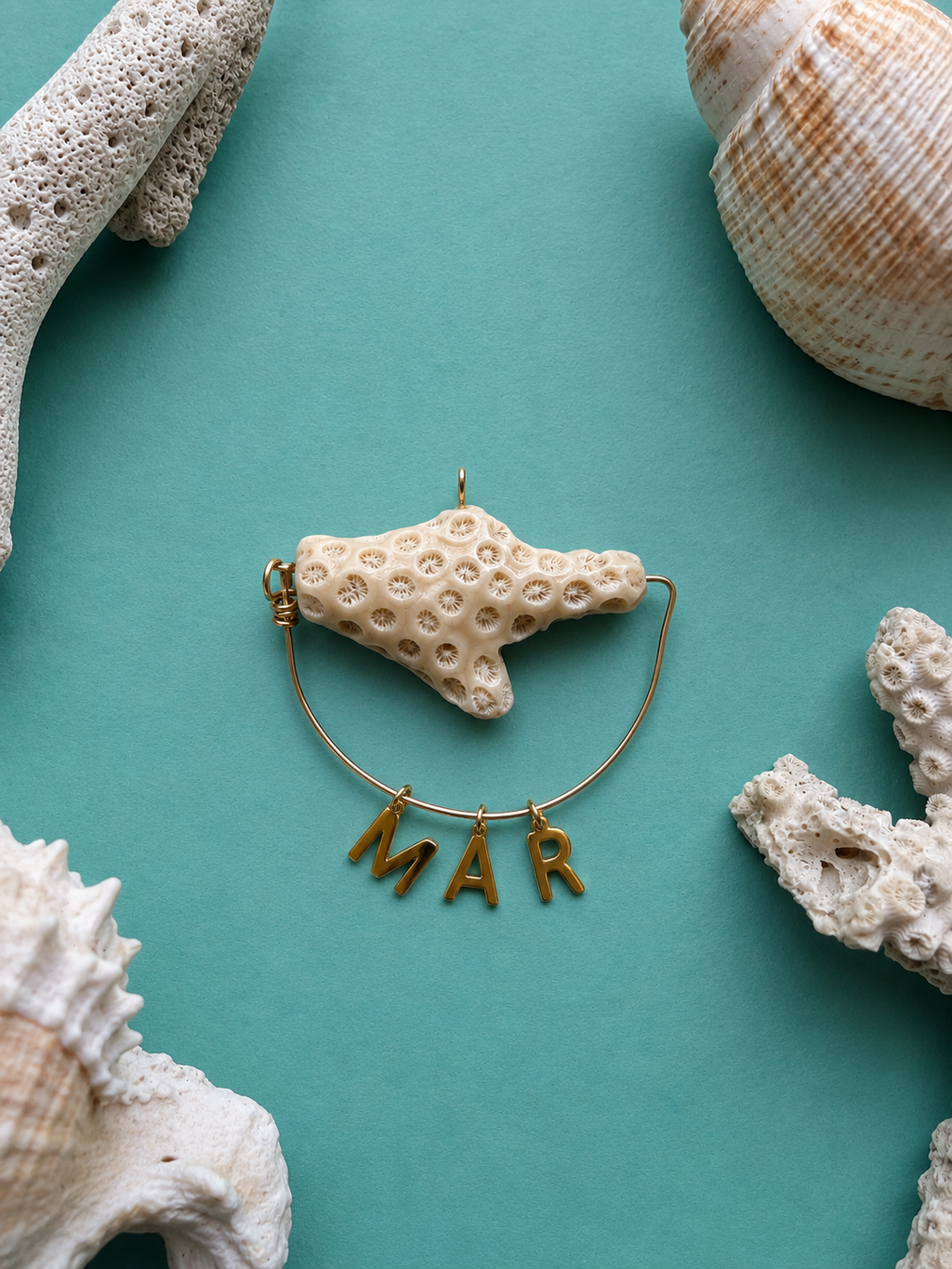 Golden Initial Mini Charm Trio