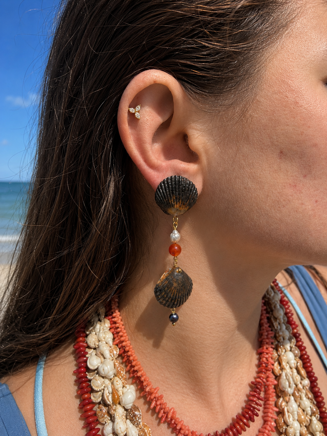 Dark Sand Earrings