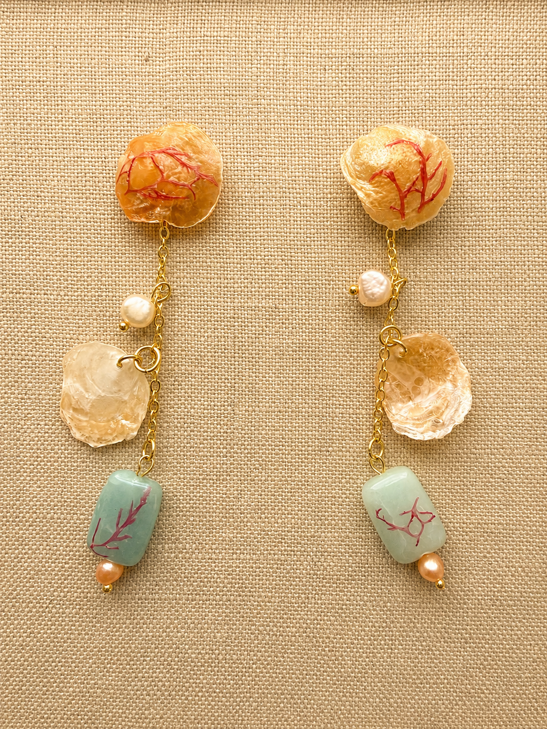 Coral Blush Earrings